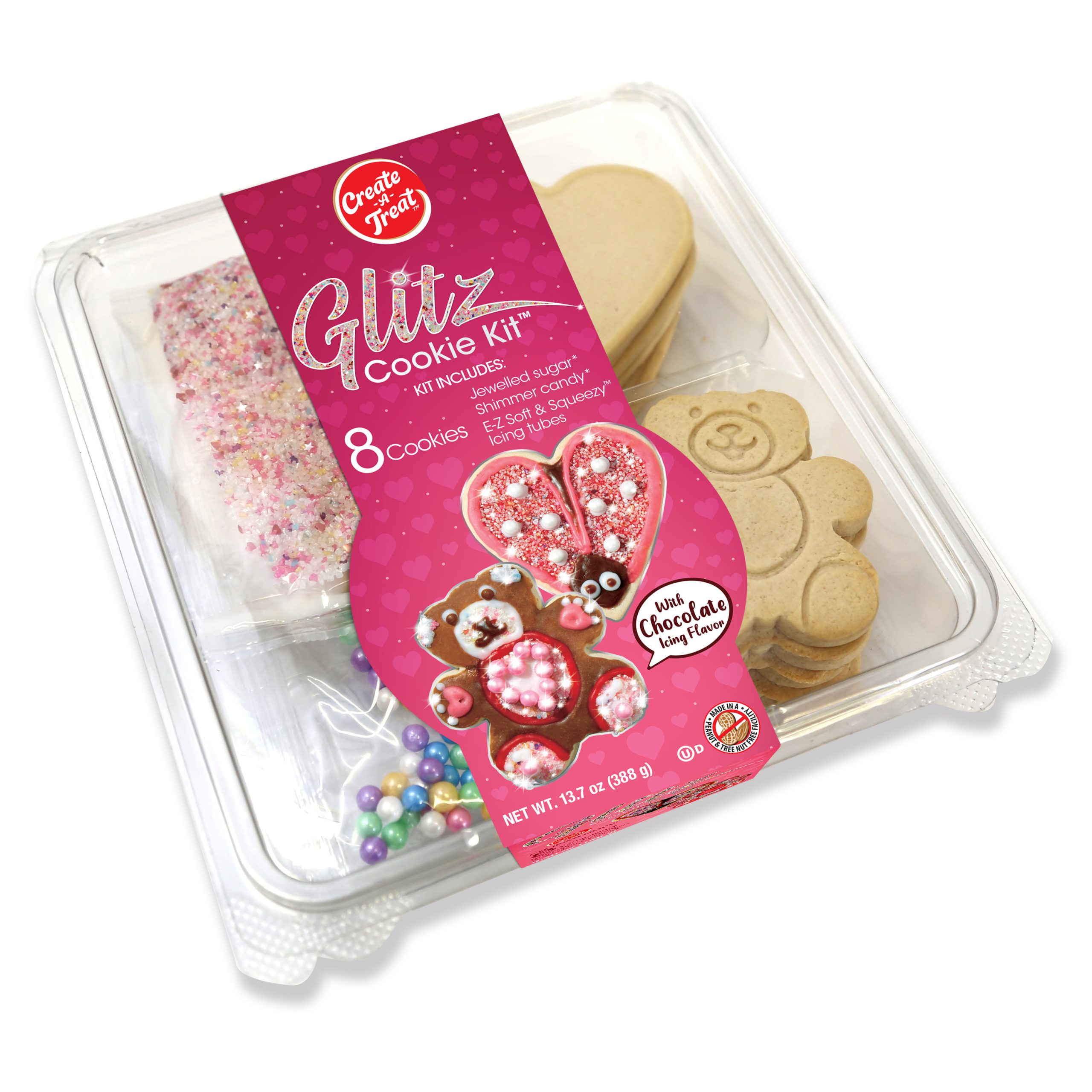 Glitz Cookie Kit™ Heart & Teddy, 8ct