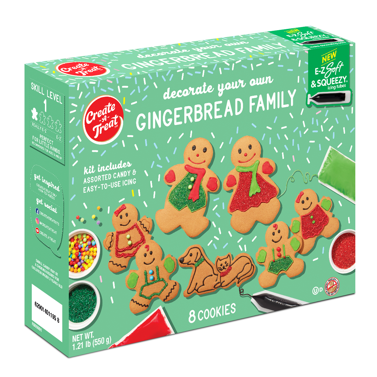Gingerbread Family Cookie Kit
