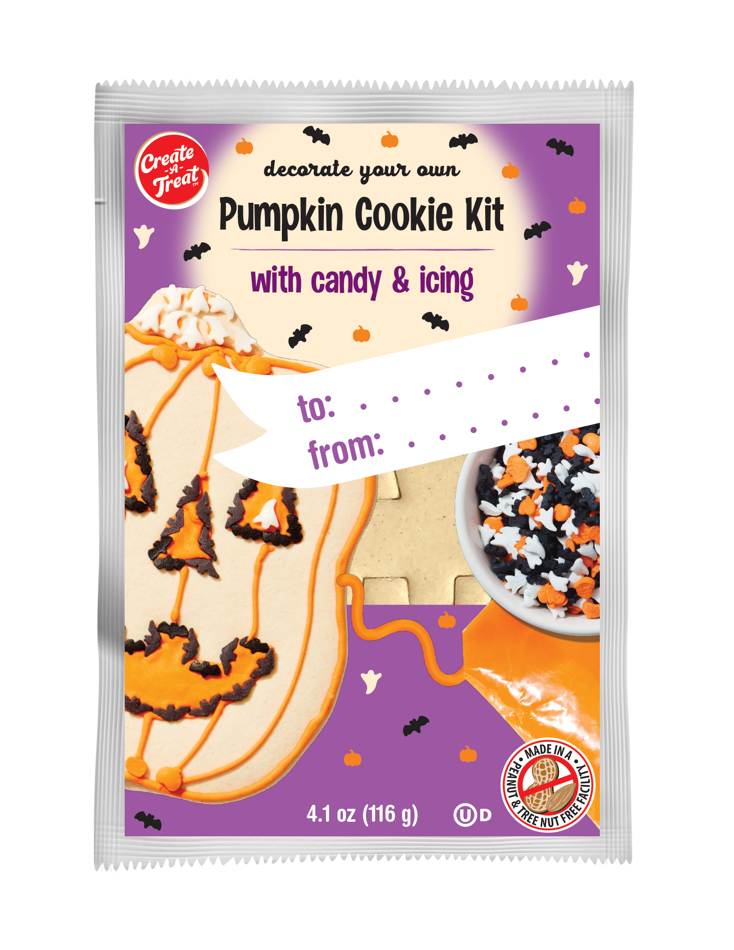 Decorate Your Own Pumpkin Cookie Kit, 1PK