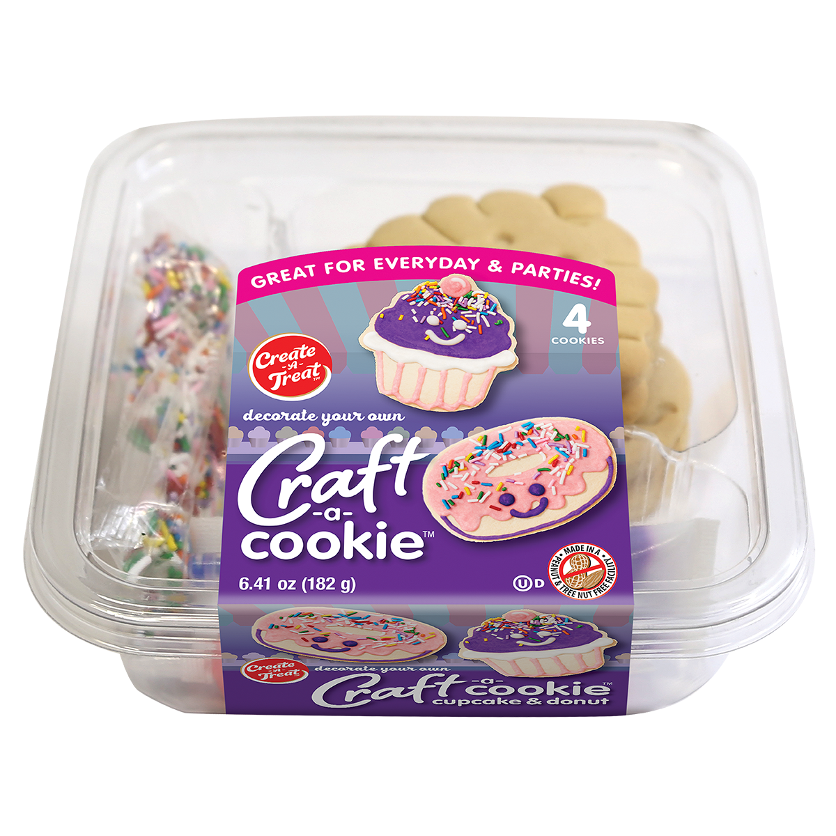 Cupcake & Donut Cookie Kit, 4PK
