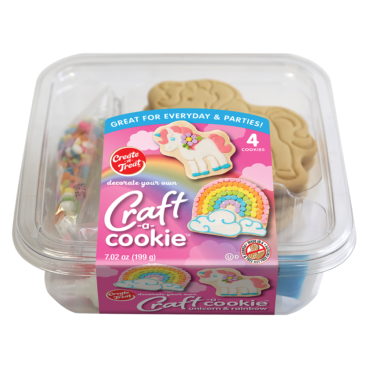 Unicorn & Rainbow Cookie Kit, 4PK