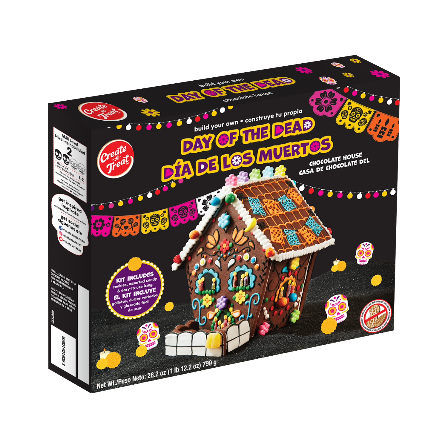 Day of the Dead Chocolate House Cookie Kit/ Dia de los Muertos